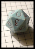 Dice : Dice - DM Collection - Armory Blue Opaque 2nd Generation D20 0-9 - Ebay Mar 2012